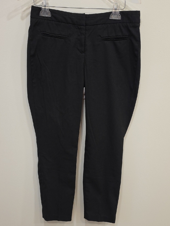 Dalia Collection Pants - Dalia Collection Black Cropped Tapered Dress Pants